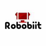 یک لوگوی ساده و شیک در مورد کامپیوتر میخوام با اسم RoboNotif روبو نوتیف
