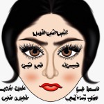 صورت گرد دماغ قلمی چسم قهوه ای لب خوشگل