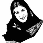 فرشته با دو بال روی یک بال نوشته شفاعت روی بال دیگه نوشته عمل صالح