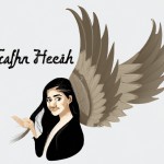 فرشته با دو بال روی یک بال نوشته شفاعت روی بال دیگه نوشته عمل صالح