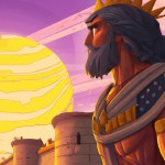 کوروش کبیر   درحال نگاهش به پادشاهیش افتاب درحال غروب است