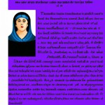 تصویر یک‌دختر چهل و سه ساله با ابروهای کشیده دارای وزن 80 کیلو بینی قلمی موهای مشکی و روسری ابی با لباس بلند بادمجانی قد 170 باشه