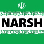 پرچم ایران با نوشته ( شاهد نصرت ) که نوشته با فونت و سیمبل باشه