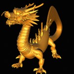 کارکتر سه بعدی یک اژدها