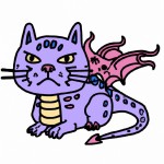 گربه ای با ترکیب اژدها