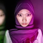 یک بانوی محجبه و چهره زیبا و قد ۱.۸۵