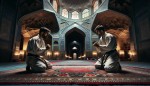 دو رزمنده ایرانی که روبه رو هم ایستادند