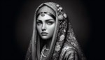 یک زن ایرانی سیاست مدار در زمان قاجار با روسری