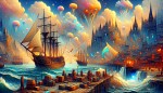 یک تصویر فانتزی از یک شرکت باربری به نام میمند بار