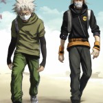Kakashi and naruto is walking