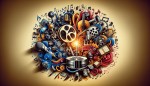 پوستر فیلمی با عنوان تاثیر و تاثر سینما و موسیقی بر هم