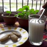 خوردن دوغ و گوشفیل