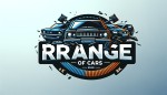 یک لوگو کانال یوتیوب با موضع تصادف ماشین ها که از نوشته ی Range of cars هم درونش استفاده کن
