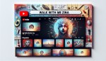 یه چنل آرت جذاب با عنوان walk with me zina برای یوتیوب