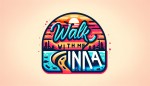 یه لوگو با عنوان walk with me zina برای یوتیوب