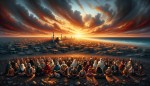 من یک تصویر خیلی زیبا از غزه میخوام ولی شهرش کامل ویران شده و مردمش همه در کنار هم نشستند و نگاهشون به خدا هست
