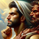 مردی مسلمان، قوی و زیبا که در بین خواسته های شیطانی و خواسته های خوب خود قرار گرفته...