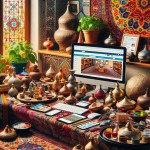 یک کسب وکار خانگی با الگوی ایرانی در حال بازاریابی اینترنتی
