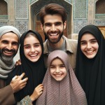 خانواده شاد و با حجاب کامل ایرانی