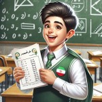 دانش آموز ایرانی که در امتحان ریاضی موفق شده است