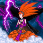 یک دختری که از دست زئوس فرار میکند