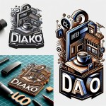لوگو برای اینترنت کافه با اسم دیاکو