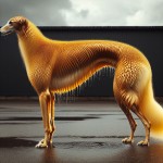 سگ خیس زرد بلند