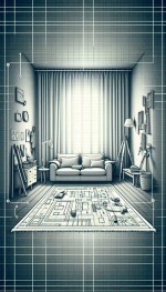 پرده ساده در دکوراسیون منزل مهندس و فرش ۴