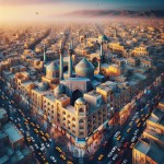 پوستر شهر بهارستان استان اصفهان که مردم داخل اون شاد هستن
