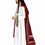 شیخ که که لباس سلطنتی پوشیده است