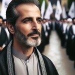 تصویری از نبی اصلانی در مسیر پیاده روی اربعین