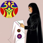 طراحی مانتو  اجتماع زنانه با الهام از مسجد نصیر الملک شیراز