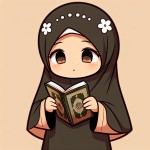 عکس یک دختر چادری که قرآن در دست دارد