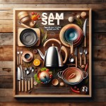 تصویر تبلیغاتی با برندsam set برای محصولات اشپزخانه می خوام