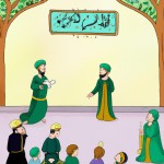 تصویری از خطبه امام سجاد (ع) در مجلس یزید