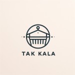 A simple logo for a shop named " TAK KALA "