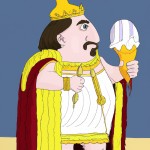 پادشاه هخامنشی حین خوردن بستنی