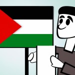 یه عکس با پرچم فلسطین