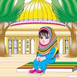 دختر بچه بلوچ در مسجد
