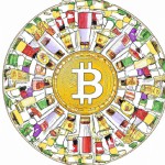 تصویر دایره شکلی وسطش یه بیت کوین دور تا دور ارزهای دیگه رو بزار وسط بیت کوین Free_dollarss باشد