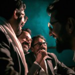 عکس شاعران ایرانی در حال مکالمه