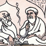 شاعران کهن ایرانی در حال مکالمه