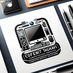 لوگو برای پروفایل اینستاگرام  یک مغازه خدمات کامپیوتری که با نوشته های cofenet taghavi درست بشه