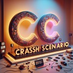 یک لوگو ماشینی که متن داخل پارانتز درونش بزرگ نوشته شده باشد بساز (crashscenario)