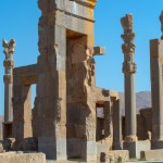 تخت جمشید در دوران قبل از ویرانی توسط اسکندر مقدونی