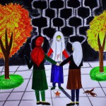 نقاشی درباره راه وفاق در مدرسه وتاثیر آن در فردای کشور عزیزمان ایران؟