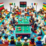 ساخت لگو برگزاری مسابقات قهرمانی پینگ پنگ
