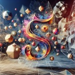 الفبای فارسی در حال بازی کردن با پس زمینه یفید  سه بعدی