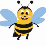 یه عکس کارتونی از زنبور عسل