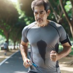 یک مرد دیابتیک در حال ورزش